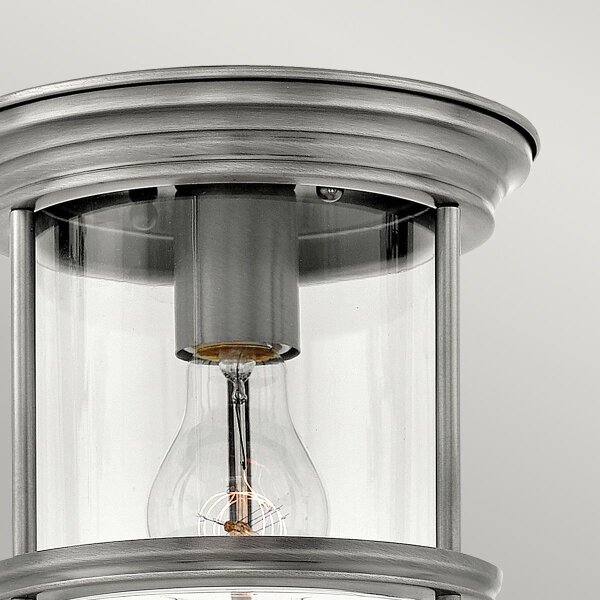 Quintiesse QN-HADRIAN-MINI-F-AN-CLEAR- Външно таванно осветително тяло HADRIAN 1xE27/60W/230V IP44
