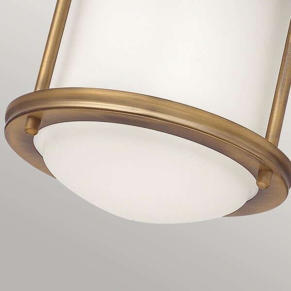 Quintiesse QN-HADRIAN-MINI-F-BR-OPAL - Външно таванно осветително тяло HADRIAN 1xE27/60W/230V IP44