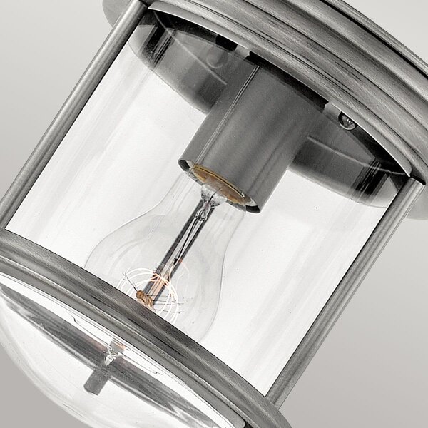 Quintiesse QN-HADRIAN-MINI-F-AN-CLEAR- Външно таванно осветително тяло HADRIAN 1xE27/60W/230V IP44