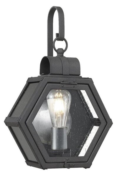 Quintiesse QN-HEATH-S-MB - Външен стенен осветител HEATH S 1xE27/60W/230V IP44 черен