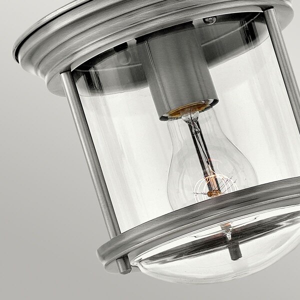 Quintiesse QN-HADRIAN-MINI-F-AN-CLEAR- Външно таванно осветително тяло HADRIAN 1xE27/60W/230V IP44