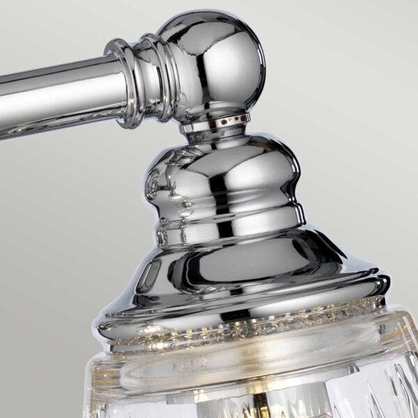 Quintiesse QN-KEYNES2-BATH-LED Стенен аплик за баня KEYNES, 2xG9/3W/230V, IP44, лъскав хром