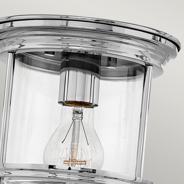 Quintiesse QN-HADRIAN-MINI-F-CM-CLEAR - Външно таванно осветително тяло HADRIAN 1xE27/60W/230V IP44