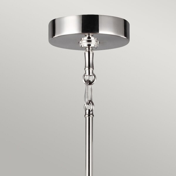 Quintiesse QN-HARPER5 - Полилей на тръба HARPER 5xE14/60W/230V лъскав хром/опушено стъкло