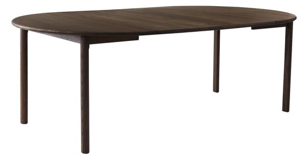 Кафява кръгла сгъваема трапезна маса от масивен дъб ø 120 cm Noor – Hammel Furniture