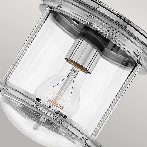 Quintiesse QN-HADRIAN-MINI-F-CM-CLEAR - Външно таванно осветително тяло HADRIAN 1xE27/60W/230V IP44