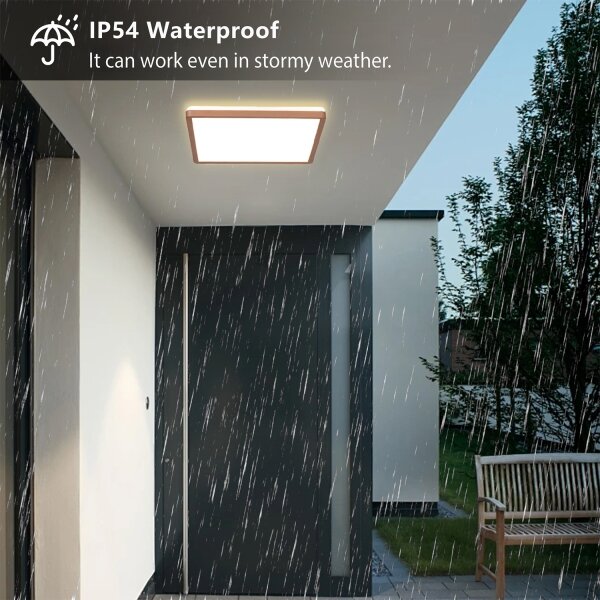 Brilagi - LED таванно осветително тяло за баня ULTRA SLIM LED/18W/230V 30x30 cm розово злато IP54