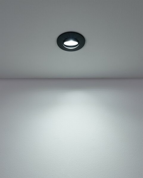 Eglo 300189 - Комплект от 5 вградени LED осветителни тела GEDREZ LED/4,9W/230V Ø 9 см, черно