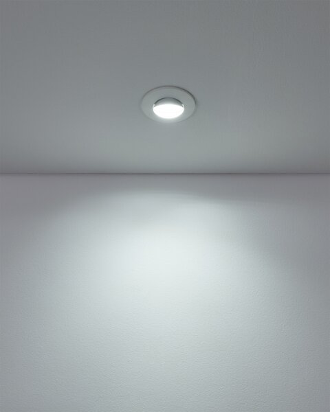 Eglo 300186 - Комплект от 7 вградени LED осветителни тела GEDREZ LED/4,9W/230V Ø 9 см бели