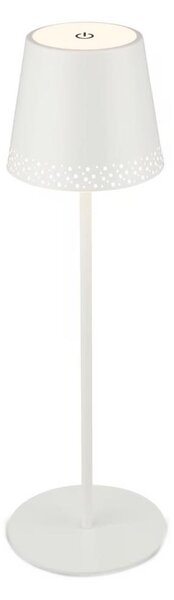Brilo - LED настолна презареждаема сензорна лампа KIKI LED/2,6W/5V IP44 2600 mAh бяла