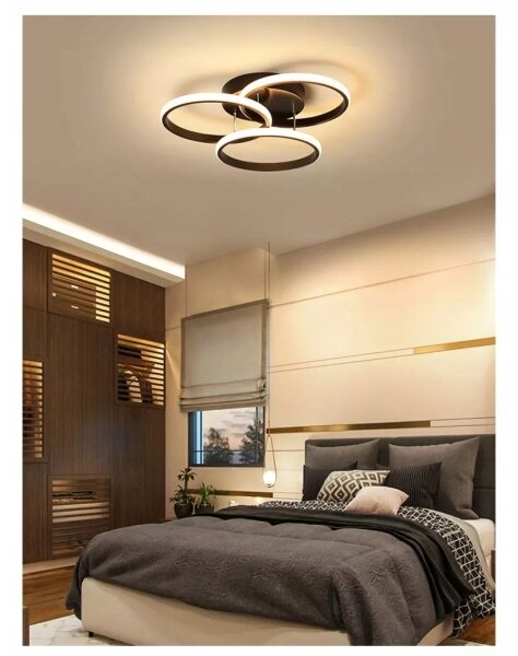 LED таванно осветително тяло LED/38W/230V черно