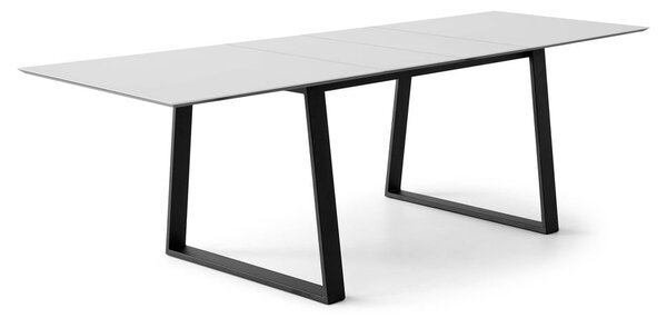 Бяла сгъваема трапезна маса с бял плот 100x210 cm Meza – Hammel Furniture