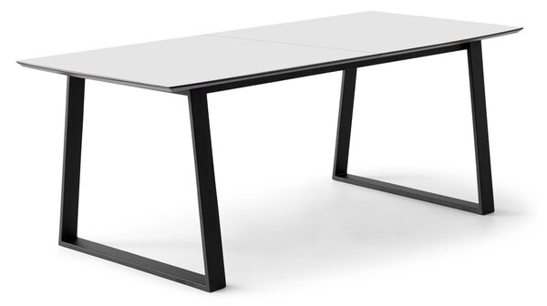 Бяла сгъваема трапезна маса с бял плот 100x210 cm Meza – Hammel Furniture