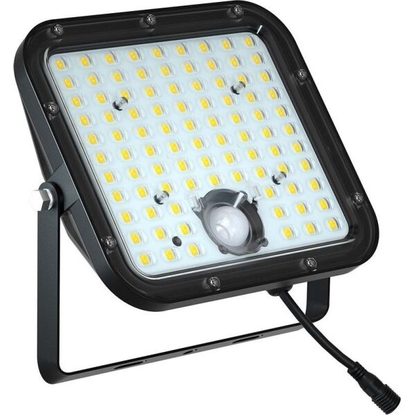 LED Соларен прожектор със сензор LED/30W/6,4V 4000K