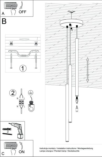 Sollux SL.1521 - Пендел PASTELO 3xG9/8W/230V зелен