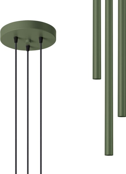 Sollux SL.1521 - Пендел PASTELO 3xG9/8W/230V зелен