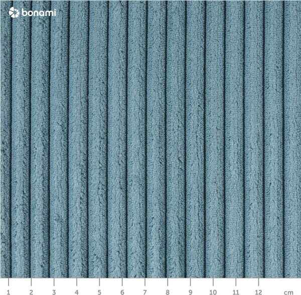 Тюркоаз сгъваем ъглов диван от рипсено кадифе (ляв ъгъл) Tori – Bonami Selection