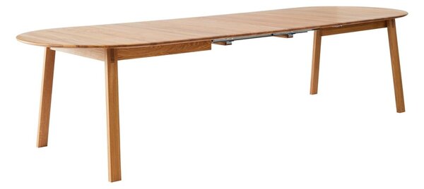 Сгъваема трапезна маса от масивен дъб в естествен цвят 100x220 cm Amalfi – Hammel Furniture