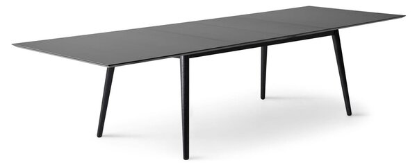 Черна сгъваема трапезна маса с черен плот 100x210 cm Meza – Hammel Furniture