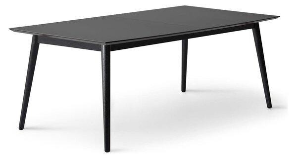 Черна сгъваема трапезна маса с черен плот 100x210 cm Meza – Hammel Furniture