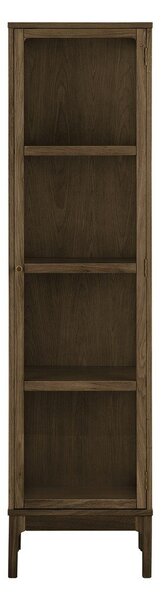 Тъмнокафява витрина от декор от дъб 47x180x40 cm Zamora – House Nordic
