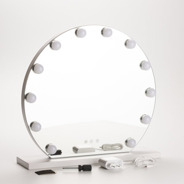Brilagi - LED регулируемо грим огледало HOLLYWOOD LED/12W/230V 3000/4000/6500K