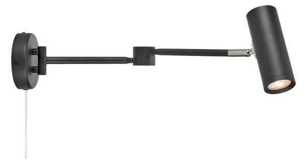 Markslöjd 109181 - LED димируема стенна лампа ARLO LED/4,9W/230V черна
