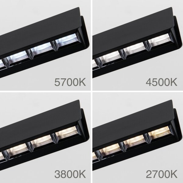 Orion HL 6-1716/120 - LED регулируема лампа TARA LED/44W/230V черна