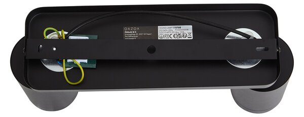 Модерна таванна лампа черна с 2 светлини GU10 70мм - Jeana Luxe