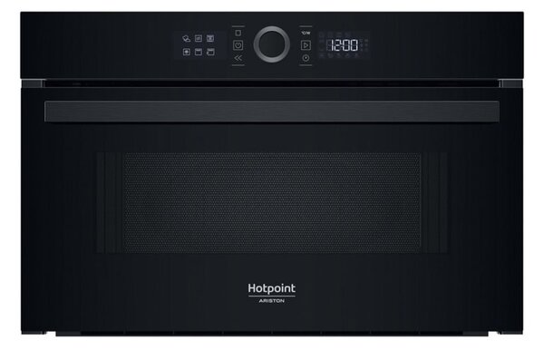 Микровълнова фурна Hotpoint Ariston HAMD54MB, за вграждане, с грил, електронно управление, 1000W, 31 л. обем, 7 степени на мощност, черна