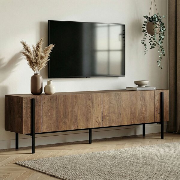 ТВ шкаф Nexus TopMebel от меламин в орех 180x30x45.5cm