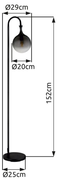 Globo 15885S - Лампион DALTON 1xE27/10W/230V