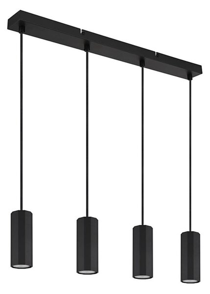 Globo 57918-4HB - Пендел JAMES 4xGU10/25W/230V черен