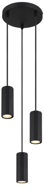 Globo 57918-3HB - Пендел JAMES 3xGU10/25W/230V черен