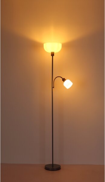 Globo 59947 - Подова лампа HINTON 1xE27/40W/230V + 1xE14/25W