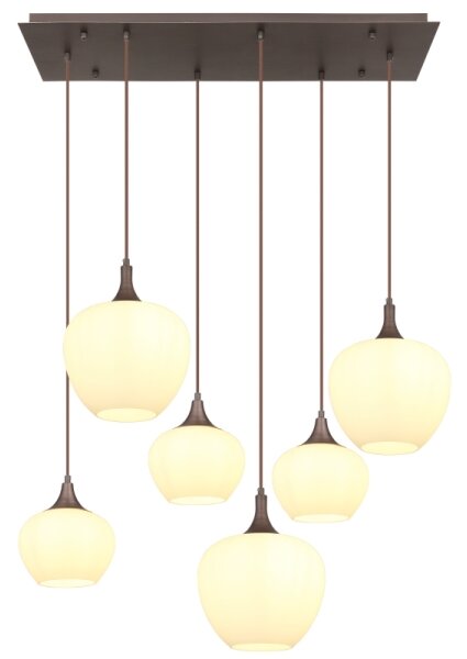 Globo 15548-6HC - Пендел MAXY 6xE27/40W/230V бял