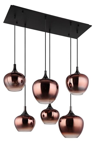 Globo 15548-6HG - Подвесен меден полилей на кабел MAXY 6xE27/40W/230V