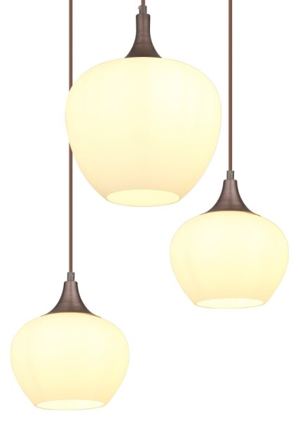 Globo 15548-6HC - Пендел MAXY 6xE27/40W/230V бял