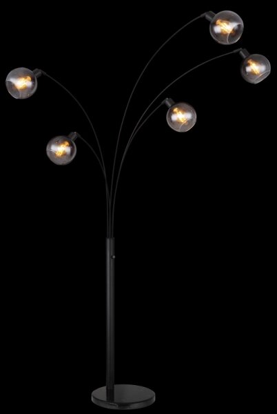 Globo 58228NBS - Лампион SEYMOUR 5xE27/40W/230V опушен