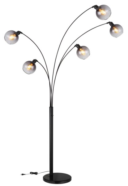 Globo 58228NBS - Лампион SEYMOUR 5xE27/40W/230V опушен