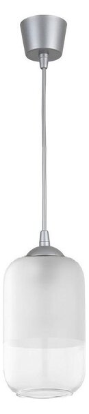Brilagi - LED полилей на кабел RETRO GLASS 1xE27/60W/230V, Ø 14 см, сребрист/бял