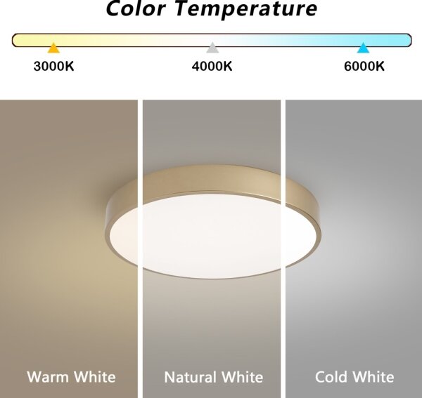 Brilagi-LED димируемо осветително тяло POOL SMART LED/48W/230V 40 cm Wi-Fi Tuya златно + дистанционно управление