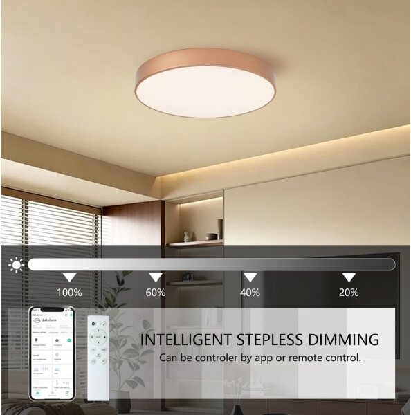 Brilagi-LED Димируемо осветително тяло POOL SMART LED/60W/230V 50 cm Wi-Fi Tuya бронзово + ДУ