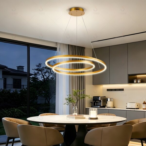 Brilagi-LED Подвесен полилей с възможност за димиране на кабел TWISTER LED/75W/230V 3000-6000K златист + дистанционно управление