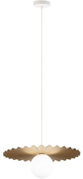 Полилей на кабел SUNPLISS 1xG9/10W/230V Ø 40 cm златист/кремав
