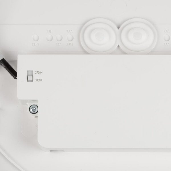 SLV LED таванна лампа Decona, Ø 30 cm, бял/златист, метал, Затъмняване, Бял, Баня, Алуминий, Модерен