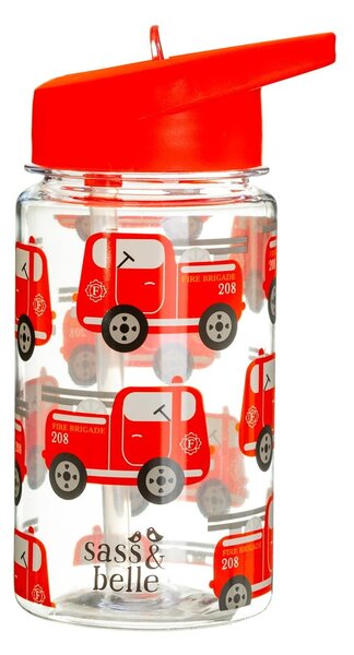 Бебешко шише за вода Drink Up Engine, 400 ml Fire Engine - Sass & Belle
