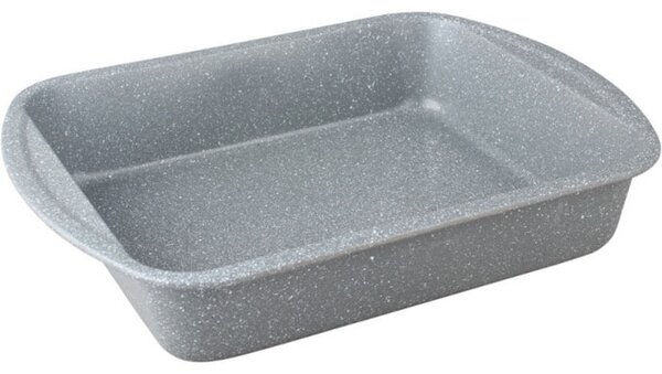 Тава Bohmann BH 9060MRB, 35 см, стомана, мраморно покритие, сива