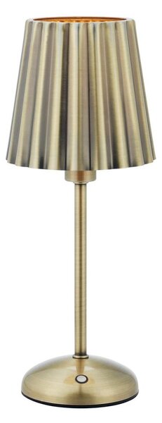 Markslöjd 109127 - LED димируема презареждаема настолна лампа CELIA 1xE14/2W/2000 mAh месинг