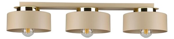 Таванно осветително тяло IGNIA 3xE27/60W/230V бежово/златисто
